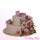 gâteau de mariage avec roses
