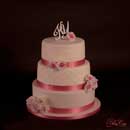 gâteau de mariage avec roses
