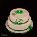 emerald wedding anniversary cake
