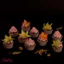 herfstbladeren cupcakes